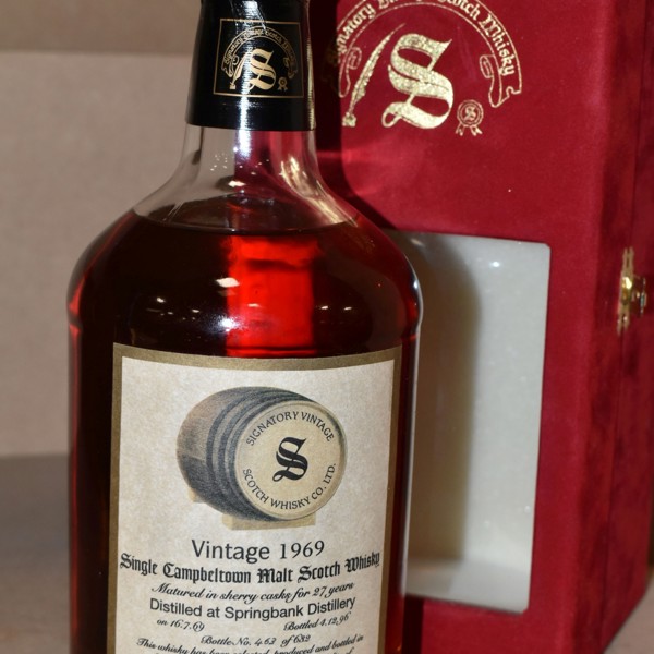 837 Signatory Vintage 1969 Single Campbeltown Malt Whisky Springbank Distillery