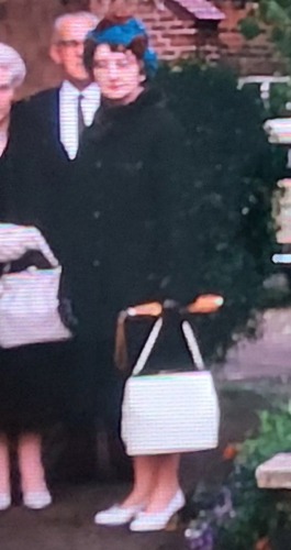‘Auntie’ Hilda Hutt at Ann’s parents’ wedding in 1966, 15 years after the autographs were obtained.