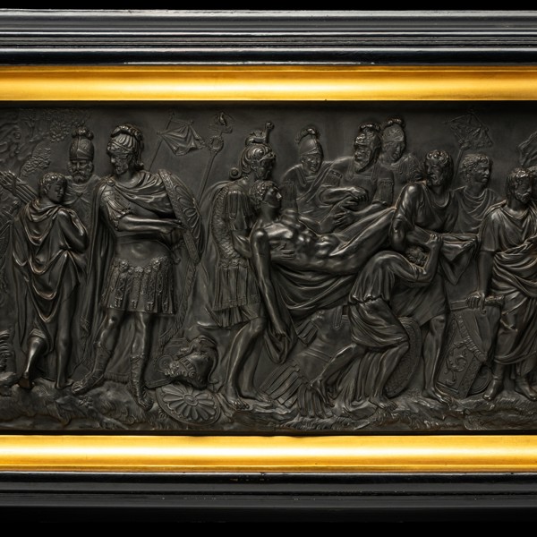 C19th Black Basalt Plaque Depicting The Death Of Meleager Sold £800 DB