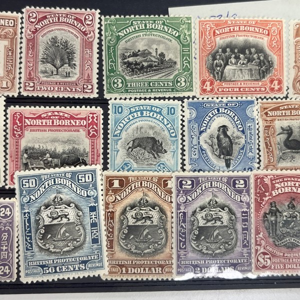 1925 North Borneo Stamps Set Less Couple Of Minor Values Web