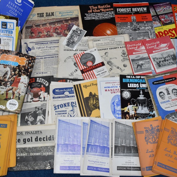Vintage Football Programmes Sold £1,600