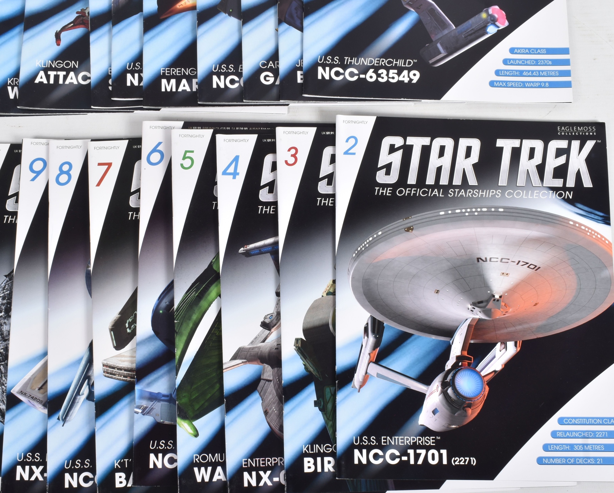 Boxed Eaglemoss Paramount Star Trek Space Shuttle Models And Magazines 4 Lots Total £790