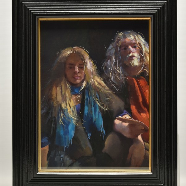 Robert Lenkiewicz 'Painter With Stella' Oil Painting Sold £3,300