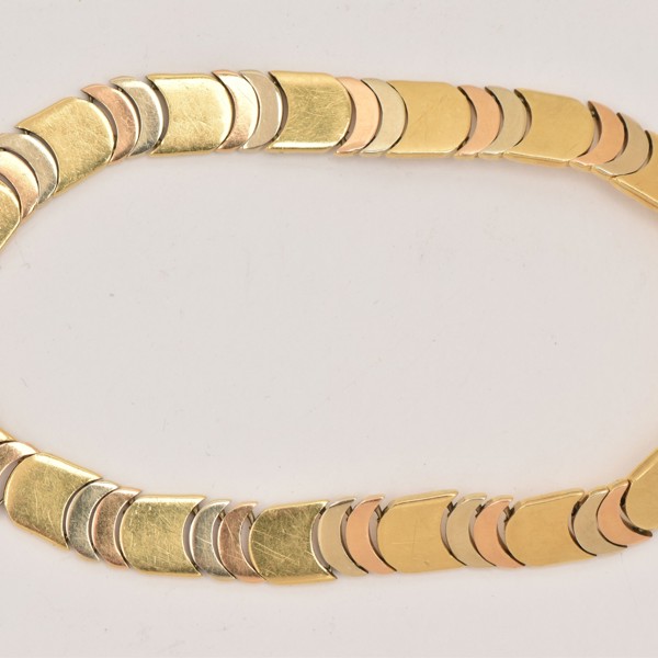 Adriano Chimento Tric Colour Articulated Bracelet Sold £1,650