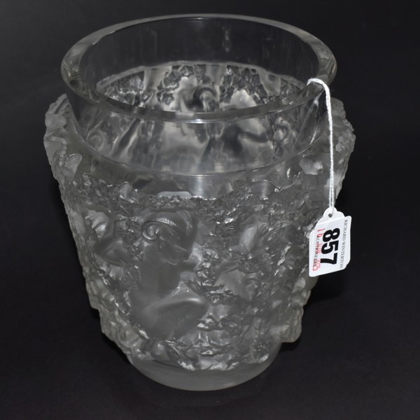 Lalique Bacchus Glass Vase Sold £320