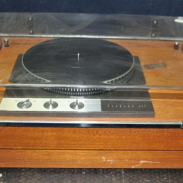 Garrard 401 Tuntable In Teak Case Plexiglass Lid No Tonearm Sold £440