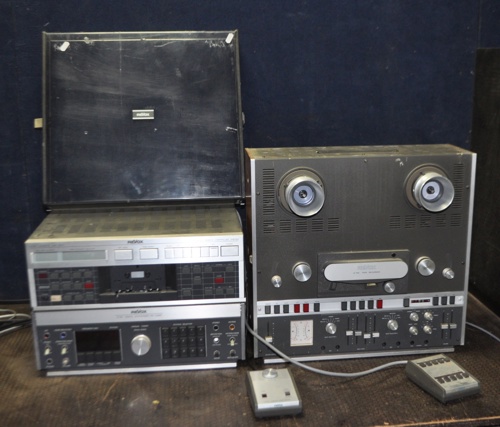This group of Revox audio equipment for spares or repairs sold at £750.